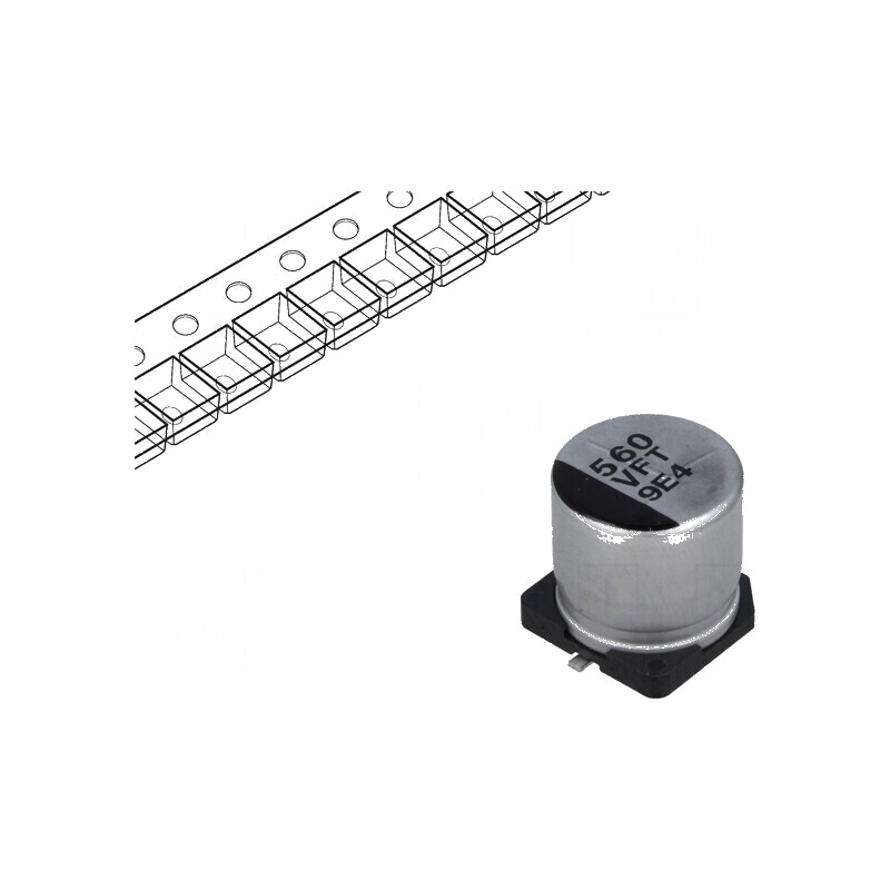 Condensator Electrolitic Low ESR SMD 560uF 35VDC Ø10x10,2mm - Componentă Electronică de Înaltă Performanță | Electronic-mag.ro | Componente Electronice Condensator Electrolitic Low ESR SMD 560uF 35VDC Ø10x10,2mm - Componentă Electronică de Înaltă Performanță | Electronic-mag.ro | Componente Electronice