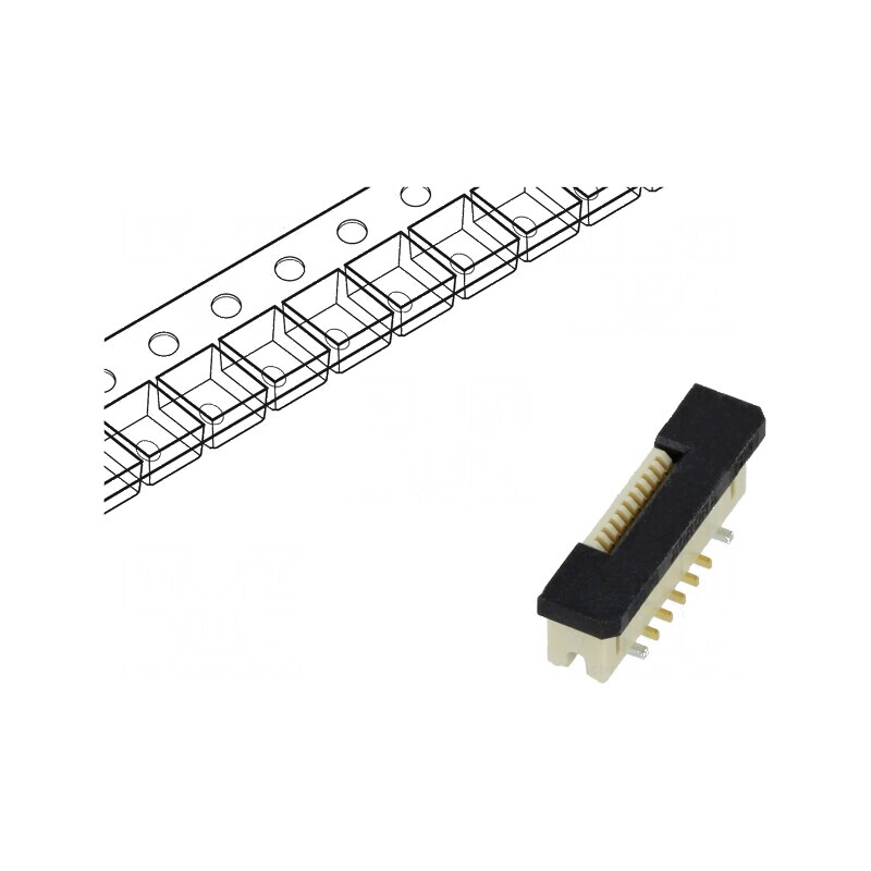 Conector FFC/FPC ZIF SMT 10 PIN F31W 50V 500mA -40 până la 105°C | Electronic-mag.ro | Componente Electronice Conector FFC/FPC ZIF SMT 10 PIN F31W 50V 500mA -40 până la 105°C | Electronic-mag.ro | Componente Electronice