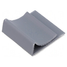 Baze autoadezive din PVC gri pentru coliere de strângere - H: 9,7mm | Electronic-mag.ro | Componente Electronice