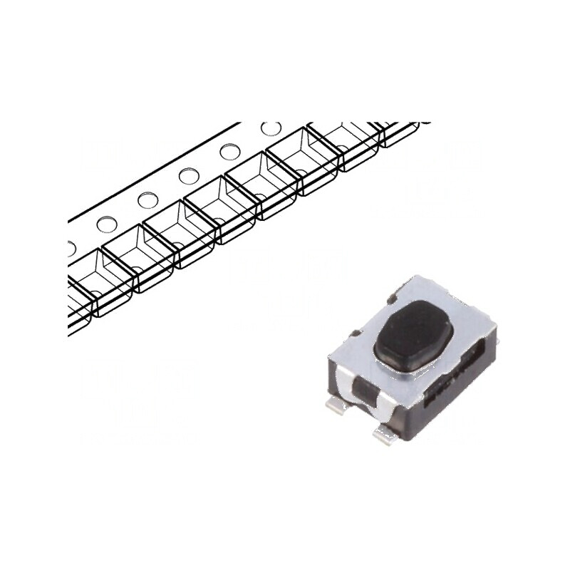 Microîntrerupător TACT SPST-NO Pozitie 2 0,05A/32VDC SMT Fără Contacte | Electronic-mag.ro | Componente Electronice Microîntrerupător TACT SPST-NO Pozitie 2 0,05A/32VDC SMT Fără Contacte | Electronic-mag.ro | Componente Electronice