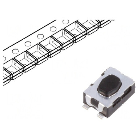 Microîntrerupător TACT SPST-NO Pozitie 2 0,05A/32VDC SMT Fără Contacte | Electronic-mag.ro | Componente Electronice