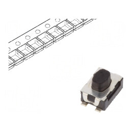 Microîntrerupător TACT SPST-NO 0,05A 32VDC SMT Poz: 2 fără 4N | Electronic-mag.ro | Componente Electronice