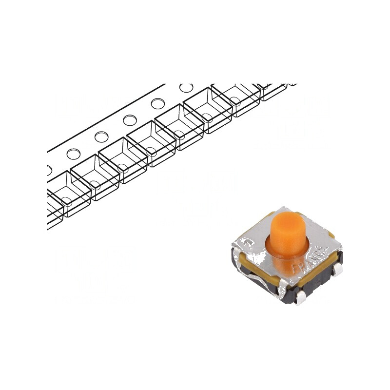 Microîntrerupător TACT SPST-NO 0,05A/32VDC SMT, Pozitie 2, Fara Contacte | Electronic-mag.ro | Componente Electronice Microîntrerupător TACT SPST-NO 0,05A/32VDC SMT, Pozitie 2, Fara Contacte | Electronic-mag.ro | Componente Electronice