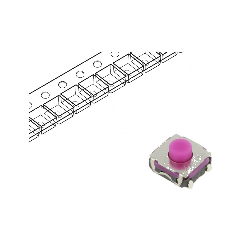 Microîntrerupător TACT SPST-NO Pozitie 2, 0,05A/32VDC, Montare THT, 2,25N | Electronic-mag.ro | Componente Electronice Microîntrerupător TACT SPST-NO Pozitie 2, 0,05A/32VDC, Montare THT, 2,25N | Electronic-mag.ro | Componente Electronice