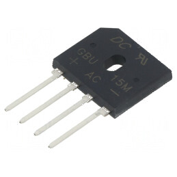 Punte Redresoare Monofazată Urmax 1kV - Curent Maxim 15A, Curent Pulsat 240A, Design Plat | Electronic-mag.ro | Componente Electronice