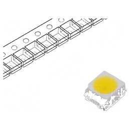 Banda LED SMD 3528 PLCC2 Alb Rece 715-1800mcd 120° 20mA 114mW - 5m | Electronic-mag.ro | Componente Electronice