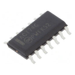 IC digital flip-flop D cu 2 canale, SMD SO14, 5V 74ACT74 | Electronic-mag.ro | Componente Electronice