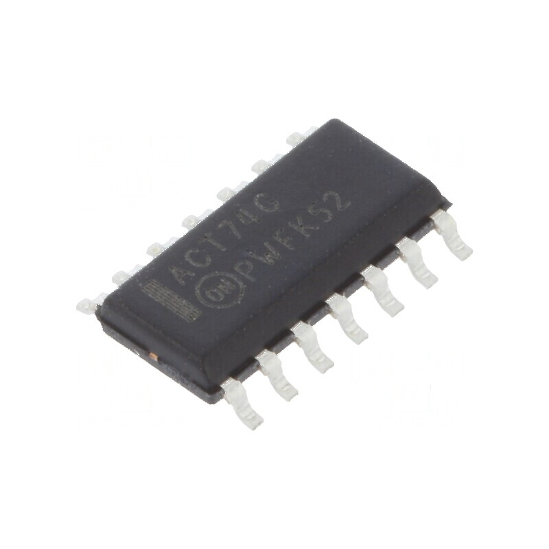 IC digital flip-flop D cu 2 canale, SMD SO14, 5V 74ACT74 | Electronic-mag.ro | Componente Electronice IC digital flip-flop D cu 2 canale, SMD SO14, 5V 74ACT74 | Electronic-mag.ro | Componente Electronice