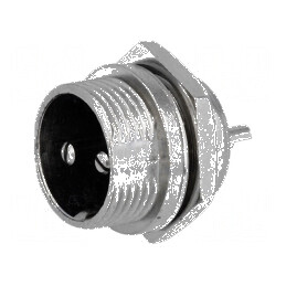 Conector pentru Microfoane - Soclu Tată PIN 2 | Electronic-mag.ro | Componente Electronice