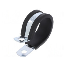 Clipsuri Øbuclă din oţel, dimensiuni 27÷28,6mm, lățime 13mm, orificiu montaj 6,5mm, SL W1 | Electronic-mag.ro | Componente Electronice