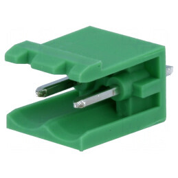 Regletă de conexiuni deconectabilă 5mm cu 2 piste drept soclu pentru instalații electrice | Electronic-mag.ro | Componente Electronice