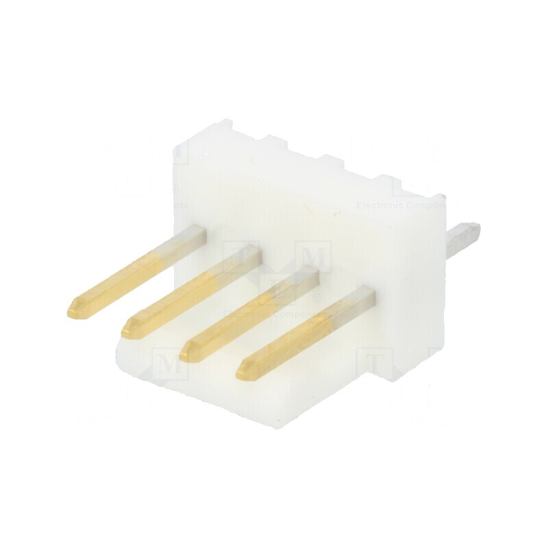 Conector cablu-placă soclu tată KK 254 2,54mm 4 PIN THT 4A | Electronic-mag.ro | Componente Electronice