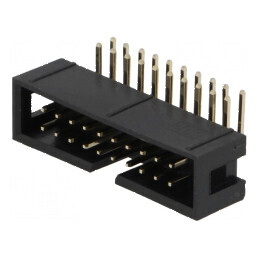 Conector IDC Soclu Tată PIN 20 cu Unghi de 90° THT Aurit 2,54mm - Componentă Electronică Professionala | Electronic-mag.ro | Componente Electronice