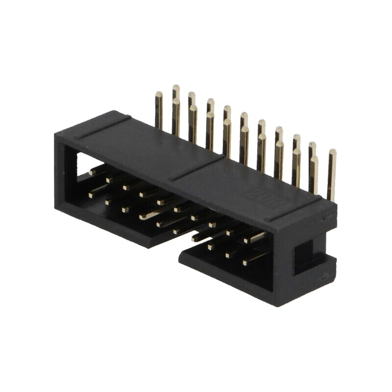 Conector IDC Soclu Tată PIN 20 cu Unghi de 90° THT Aurit 2,54mm - Componentă Electronică Professionala | Electronic-mag.ro | Componente Electronice