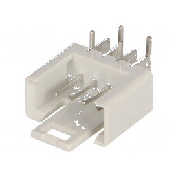 Conector IDC Soclu Tată PIN 4, Unghi 90°, THT, Cositorit - Componentă Electronică Profesională | Electronic-mag.ro | Componente Electronice