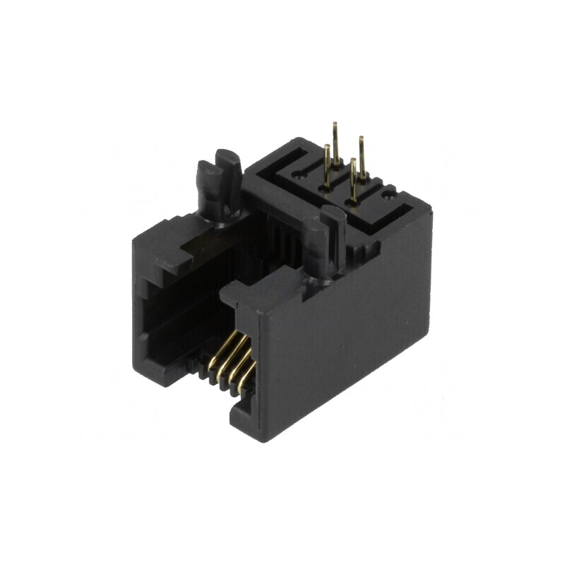 Conector RJ11 Soclu Aurit 4 PIN, 6P4C, Profil Jos - Accesoriu de Rețea Profesional | Electronic-mag.ro | Componente Electronice Conector RJ11 Soclu Aurit 4 PIN, 6P4C, Profil Jos - Accesoriu de Rețea Profesional | Electronic-mag.ro | Componente Electronice