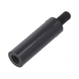 Piuliță Distanțieră Filetată Cilindrică din Poliamidă M4, 25mm | Electronic-mag.ro | Componente Electronice