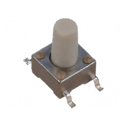 Microîntrerupător TACT SPST-NO 0,05A/12VDC SMT - Pozitie 2, Fara Contact | Electronic-mag.ro | Componente Electronice