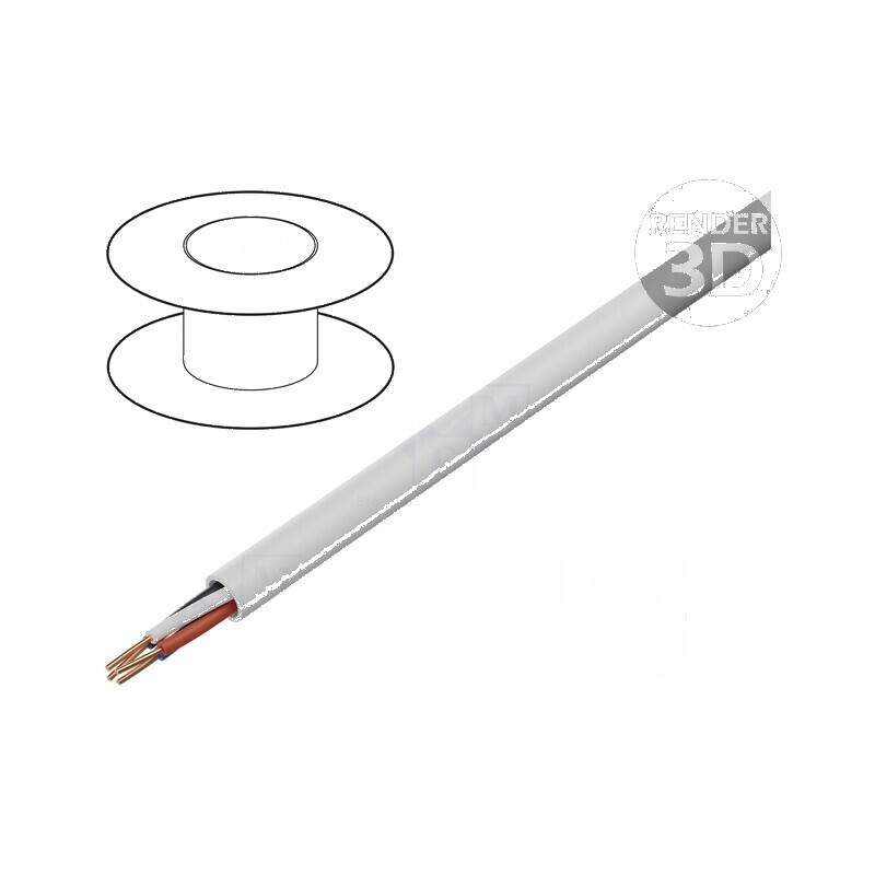 Cablu YTDY 4x0,5mm Rotund cu Sârmă din Cupru și Îmbrăcăminte din PVC Alb - Øfir 0,5mm | Electronic-mag.ro | Componente Electronice Cablu YTDY 4x0,5mm Rotund cu Sârmă din Cupru și Îmbrăcăminte din PVC Alb - Øfir 0,5mm | Electronic-mag.ro | Componente Electronice