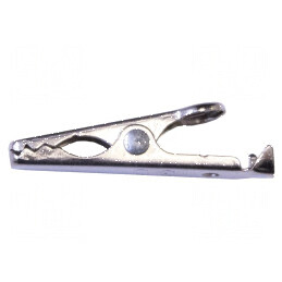 Bornă crocodil 5A Nichelată cu Capacitate de Prindere Max. 4,8mm | Electronic-mag.ro | Componente Electronice