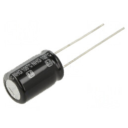 Condensator Electrolitic THT 220uF 63VDC Ø10x16mm cu Raster de 5mm - Componentă Electronică de Calitate | Electronic-mag.ro | Componente Electronice