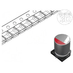 Condensator polimeric low ESR 1500uF 2.5VDC SMD - ESR 10mΩ | Electronic-mag.ro | Componente Electronice