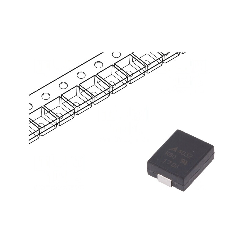 Varistor SMD 4032 Oxid de Metal 50VAC 65VDC 4,2J 1,2kA 82V - Protecție Împotriva Supratensiunilor | Electronic-mag.ro | Componente Electronice