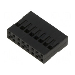 Conector șiruri pini mufă mamă 2,54mm, 16 pini, fără contacte | Electronic-mag.ro | Componente Electronice