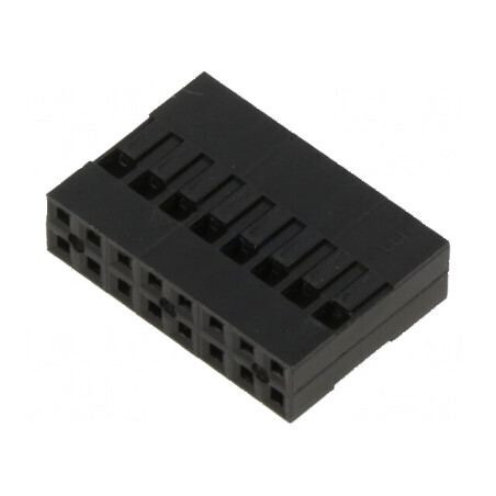Conector șiruri pini mufă mamă 2,54mm, 16 pini, fără contacte | Electronic-mag.ro | Componente Electronice