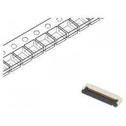 Conector FFC/FPC Orizontal PIN 26 ZIF SMT 50V 0,4A -25° până la 85°C | Electronic-mag.ro | Componente Electronice