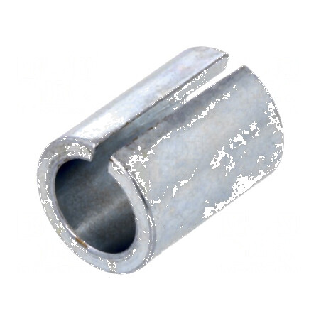 Adapter din oțel nichelat Ø6mm argintie, Ax: fină, Diam.orif: 6mm | Electronic-mag.ro | Componente Electronice