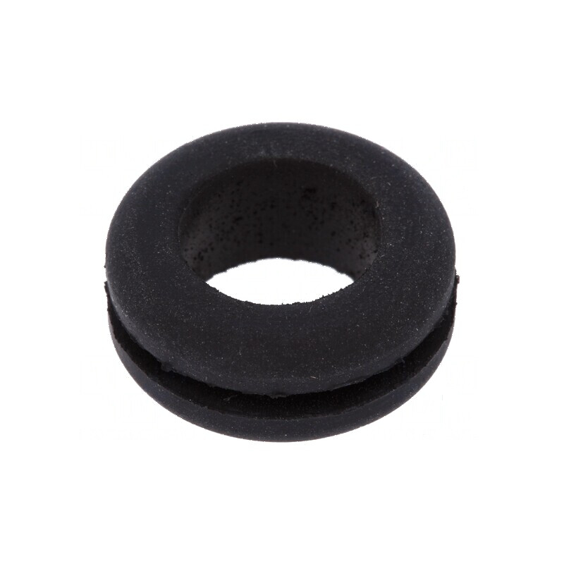 Manșon din cauciuc negru pentru montaj Ø 14mm, Ø orif: 11mm, rezistență la temperaturi între -30 și 90°C | Electronic-mag.ro | Componente Electronice Manșon din cauciuc negru pentru montaj Ø 14mm, Ø orif: 11mm, rezistență la temperaturi între -30 și 90°C | Electronic-mag.ro | Componente Electronice
