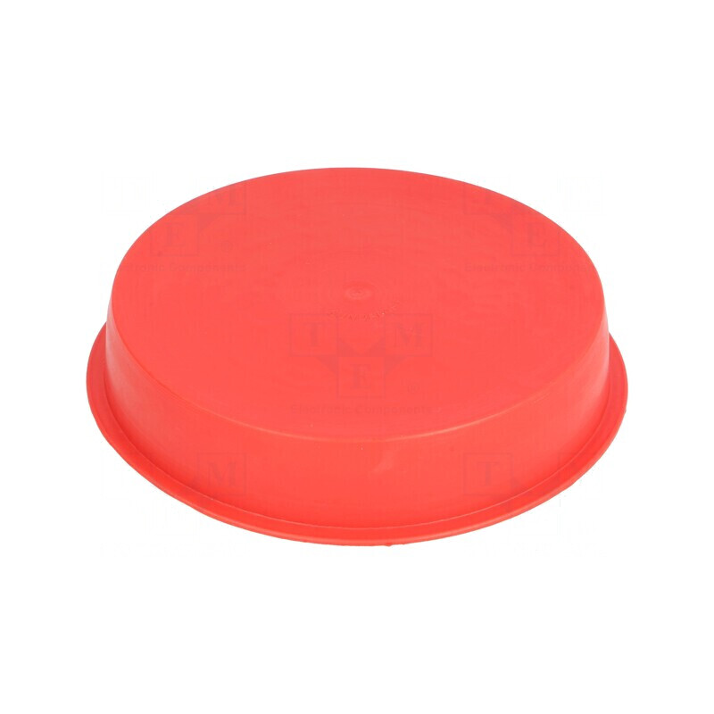 Obturator Corp Roșu cu Diametru Exterior de 128mm și Înălțime de 25mm din LDPE cu Sistem de Împingere | Electronic-mag.ro | Componente Electronice Obturator Corp Roșu cu Diametru Exterior de 128mm și Înălțime de 25mm din LDPE cu Sistem de Împingere | Electronic-mag.ro | Componente Electronice
