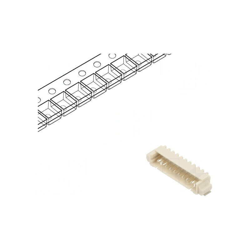 Conector SMT 10 PIN 1,25mm pentru cablu-placă soclu tată, 125V 1A | Electronic-mag.ro | Componente Electronice Conector SMT 10 PIN 1,25mm pentru cablu-placă soclu tată, 125V 1A | Electronic-mag.ro | Componente Electronice