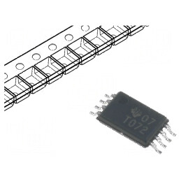 Amplificator Operațional IC 3MHz, 2 Canale, TSSOP8, Alimentare ±5÷15VDC | Electronic-mag.ro | Componente Electronice