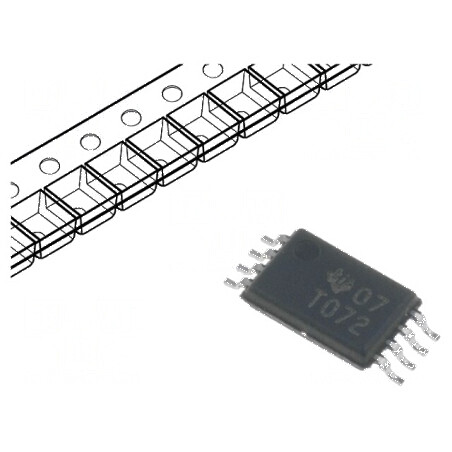 Amplificator Operațional IC 3MHz, 2 Canale, TSSOP8, Alimentare ±5÷15VDC | Electronic-mag.ro | Componente Electronice