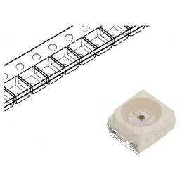 Emiţător IR 3528 PLCC2 850nm Transparent 40mW 120° SMD 70mA - Componentă Electronică pentru Proiecte de Iluminare Infrared | Electronic-mag.ro | Componente Electronice