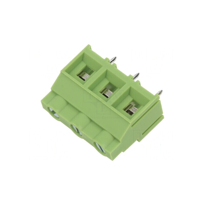 Regletă de conexiuni pentru PCB în unghi de 90° - 9,52mm, 3 piste | Electronic-mag.ro | Componente Electronice Regletă de conexiuni pentru PCB în unghi de 90° - 9,52mm, 3 piste | Electronic-mag.ro | Componente Electronice