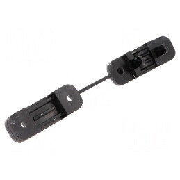 Element de prindere cu clichet din poliamidă neagră - Accesoriu profesional de fixare | Electronic-mag.ro | Componente Electronice