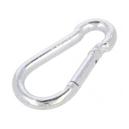 Carabină din oțel zincată pentru cabluri - Lungime 50mm, Diametru 5mm | Electronic-mag.ro | Componente Electronice
