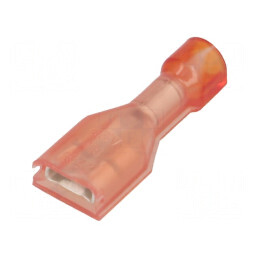 Terminal plat 4,8mm cu conector mamă 0,8mm, compatibil cu cabluri 0,3÷0,9mm², tip crimpat | Electronic-mag.ro | Componente Electronice