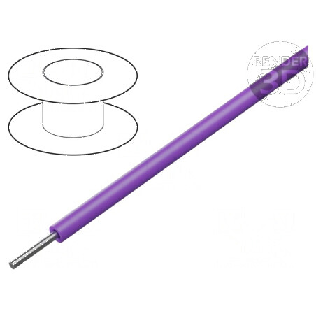 Cablu 30AWG PVC Violet 300V, Lungime 30m (100ft) - Sârmă de Calitate Superioară | Electronic-mag.ro | Componente Electronice