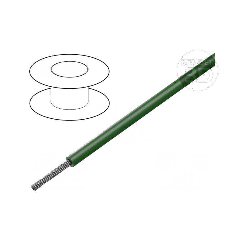 Cablu litat 26AWG PVC verde închis 300V, lungime 30m (100ft) | Electronic-mag.ro | Componente Electronice Cablu litat 26AWG PVC verde închis 300V, lungime 30m (100ft) | Electronic-mag.ro | Componente Electronice