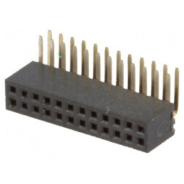 Conector şiruri pini soclu mamă 24 pini unghi 90° 1,27mm - Componentă electronică de înaltă calitate | Electronic-mag.ro | Componente Electronice