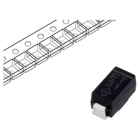 Diodă Redresoare SMD 1,3kV 1A 75ns DO214BA - Ufmax 3V, Ifsm 20A | Electronic-mag.ro | Componente Electronice