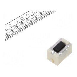 Microîntrerupător TACT SPST 0,05A/12VDC 6x3,5x3,5mm - Comutator Compact pentru Circuit Electric | Electronic-mag.ro | Componente Electronice
