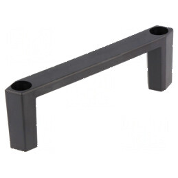 Suport ABS și policarbonat negru - Dimensiuni H: 29,5mm, L: 83,4mm, W: 12mm | Electronic-mag.ro | Componente Electronice