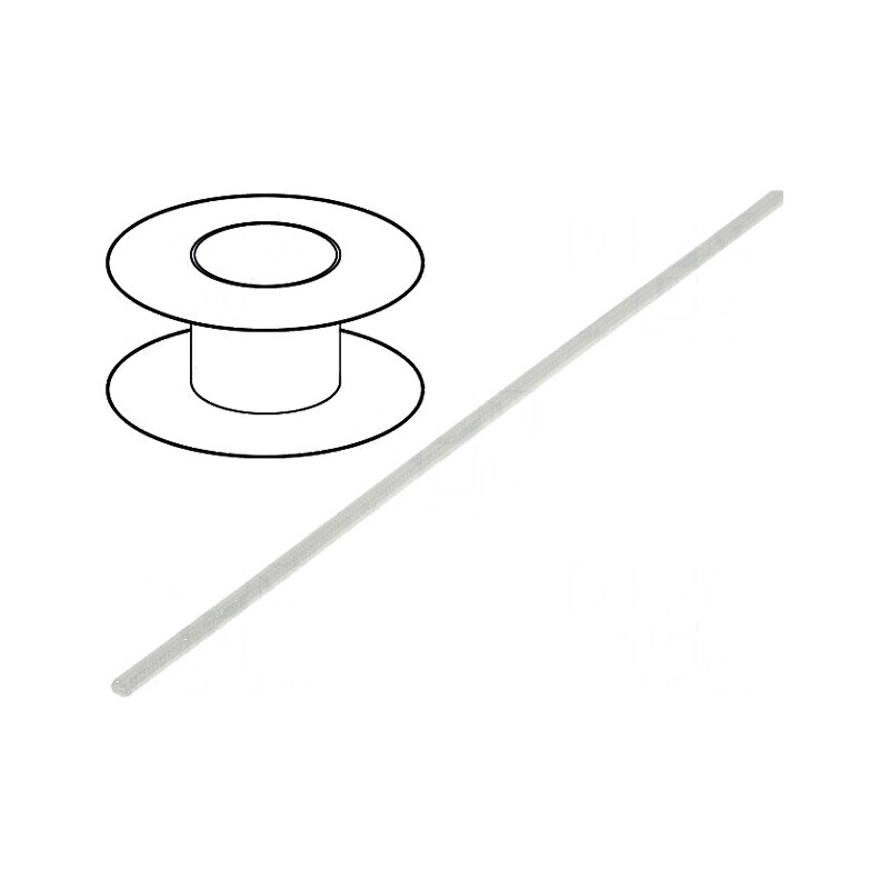 Manșon electroizolant din fibră de sticlă pentru temperaturi de -40 până la 180°C, diametru interior 1mm | Electronic-mag.ro | Componente Electronice