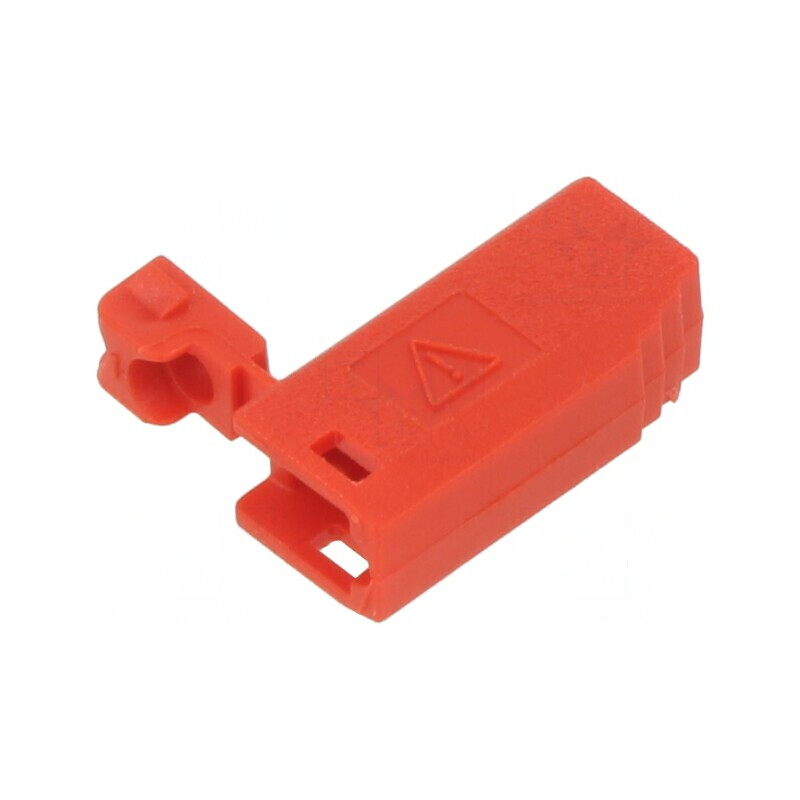 Protecție Mufă Roșie - Accesorii Lungime Totală 15,5 mm | Electronic-mag.ro | Componente Electronice