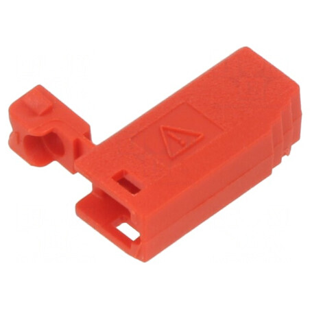 Protecție Mufă Roșie - Accesorii Lungime Totală 15,5 mm | Electronic-mag.ro | Componente Electronice
